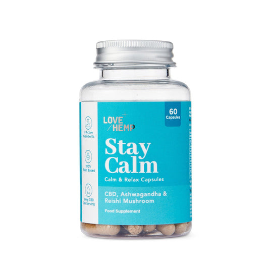 LoveHemp Broad Spectrum Stay Calm Capsules 300mg 60 capsules