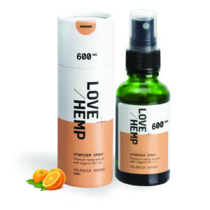 LoveHemp Broad Spectrum Oil Spray 600mg Orange Flavour 30ml