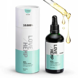 LoveHemp High-Strength Oil Drops 10000mg Natural Flavour 100ml